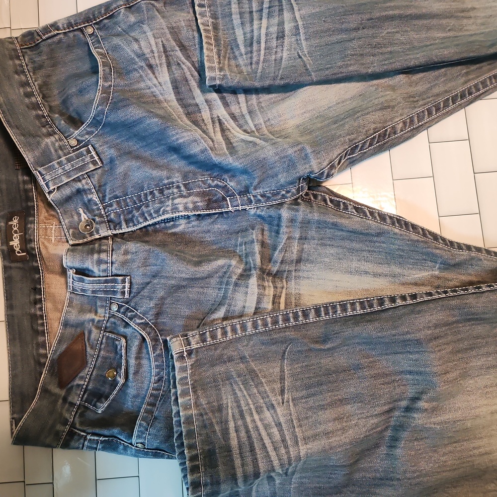 Men's vintage Pelle Pelle denim jeans, size 40x34